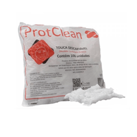 Touca Descartavel Sanfonada Branca 100 unidades ProtClean