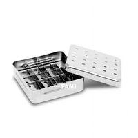 Estojo Inox Perfurado para Grampos 10x10x03 cm Econox Fami