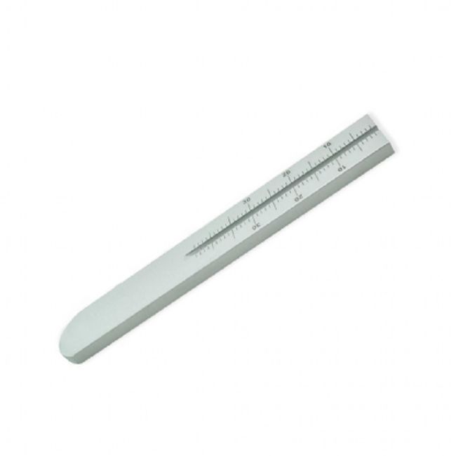 Regua-de-Aluminio-Milimetrada-Endodontica---Cooperflex-cinza