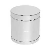 Porta Algodao Inox 12x12 cm 1350 ml Fami