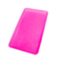 Bandeja Plastica Media com Glitter Autoclavavel Lysanda