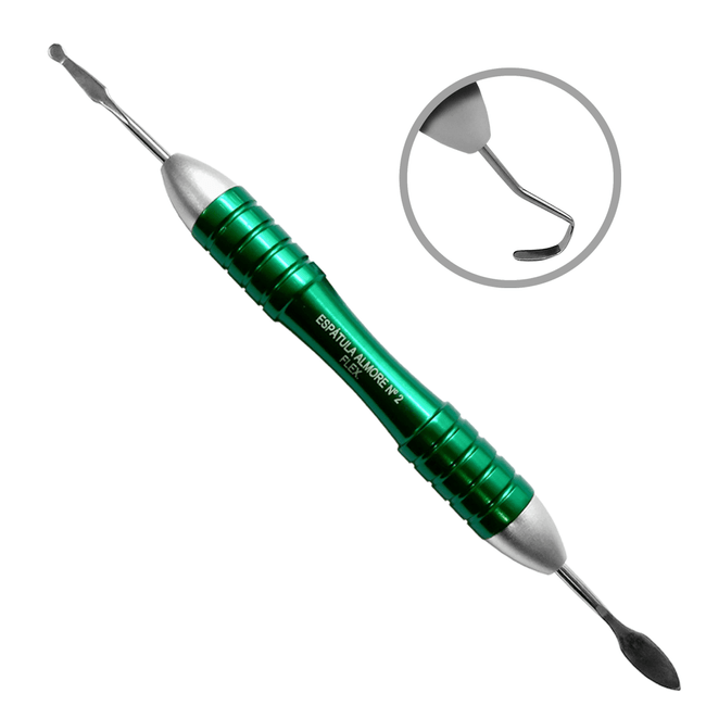 Espatula Resina Almore Flexivel 2 Colors  Steel Max
