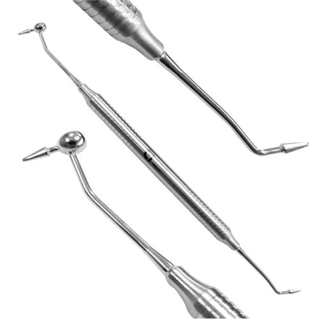 Calcador Duplo de Ponta Conica 8mm - Quinelato