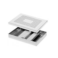 Estojo Inox Perfurado 19x135x25 cm Perio 9 Instrumentos Econox Fami