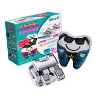 Kit Braquete de Aco Autoligado UltraP Roth 022 Sequencia de Arcos Almofada Orthometric