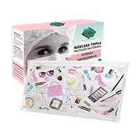 Mascara Fashion Tripla Protecao Bacteriana Descartavel Protdesc