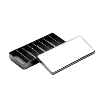 Estojo Inox Liso Com 8 Divisoes 12x05x02 cm Fava