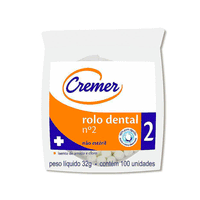 Algodao Rolete Dental Cremer