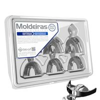 Moldeira Lisa Adulto Inox para Desdentado com 6 BioArt
