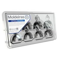 Moldeira Lisa Adulto Inox para Dentado com 8 Bioart