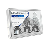 Moldeira Perfurada Adulto Inox Dentado com 6 BioArt