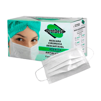 Mascara Cirurgica Descartavel Tripla Camada BRANCA Protdesc