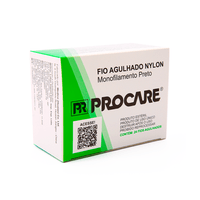 Fio de Sutura Nylon Preto 38 CT Procare