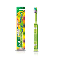 Escova Dental Infantil Crayola Maker Neon Metalic + flossers GUM - Sunstar