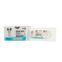 Fio de Sutura Seda Preta Trancada 17mm Ethicon