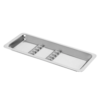 Bandeja Inox Lisa para 6 Instrumentos 22x9x1,5 cm Econox - Fami