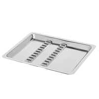 Bandeja Inox Lisa para 12 Instrumentos 22x17x15 cm Econox  Fami