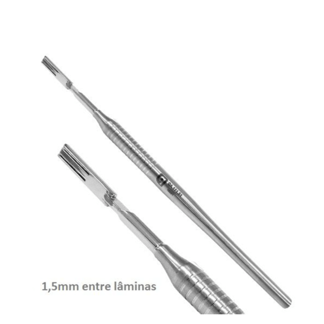 Cabo para Bisturi para Lamina Dupla Reta  Quinelato