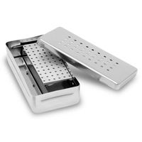 Estojo Inox Perfurado Endo 72 Furos 20x10x05 cm Econox Fami