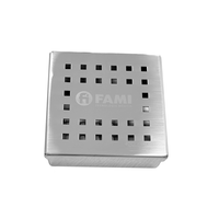 Estojo Inox Perfurado 10x10x03 cm Econox Fami
