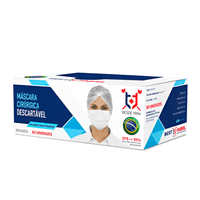 Mascara Descartavel Tripla Camada BRANCA Best Fabril