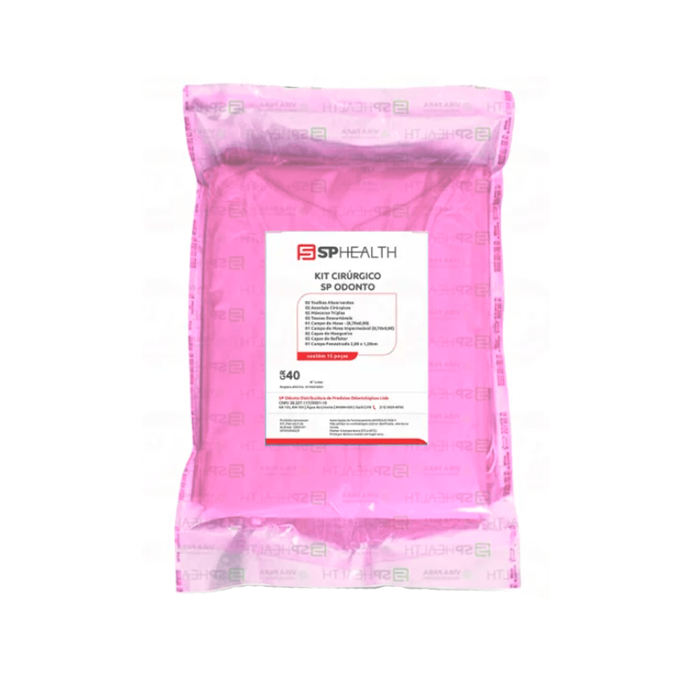 Kit Cirúrgico Estéril Implante Oral Maior 40gm² - SP Health