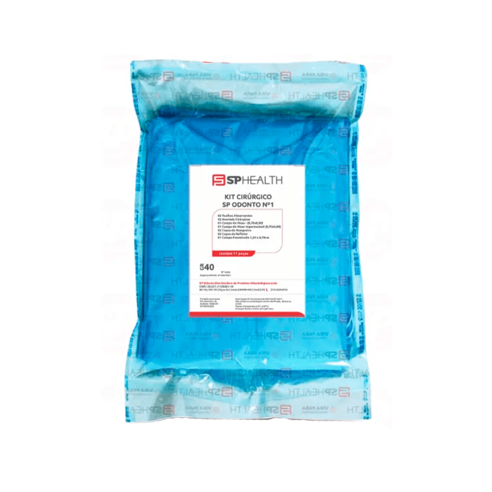 Kit Cirúrgico Estéril Pério Oral Menor 40gm² - SP Health