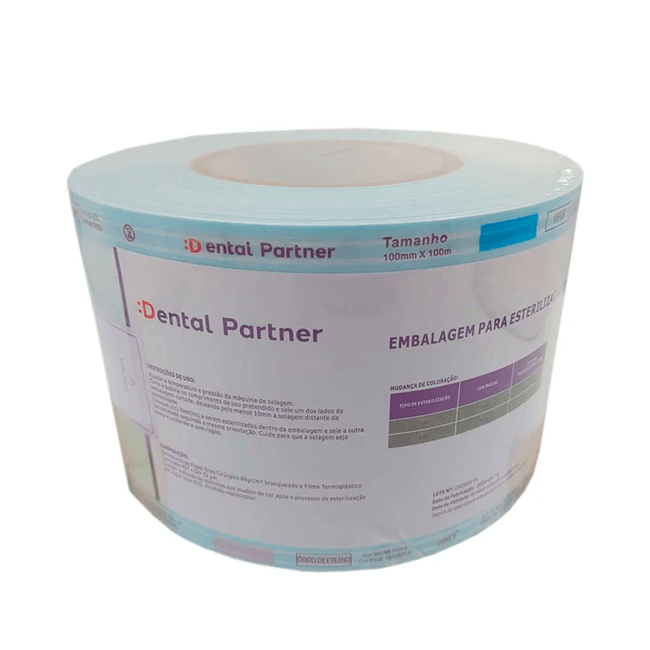 Rolo para Esterilizacao 10cm x 100m  Dental Partner