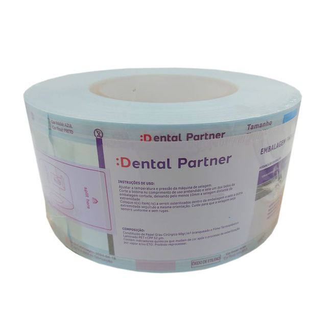 Rolo para Esterilizacao 75cm x 100m  Dental Partner