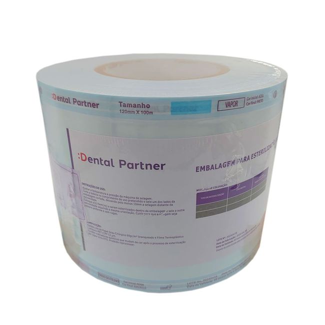 Rolo para Esterilizacao 12cm x 100m  Dental Partner
