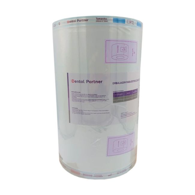 Rolo para Esterilizacao 25cm x 100m  Dental Partner
