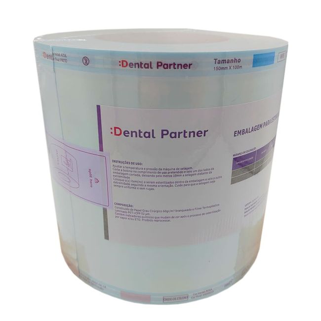Rolo para Esterilizacao 15cm x 100m  Dental Partner