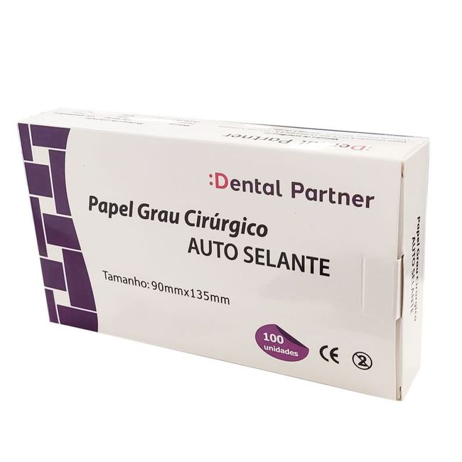 Envelope para Esterilizacao Autosselante 90mm x  135mm com 100  Dental Partner