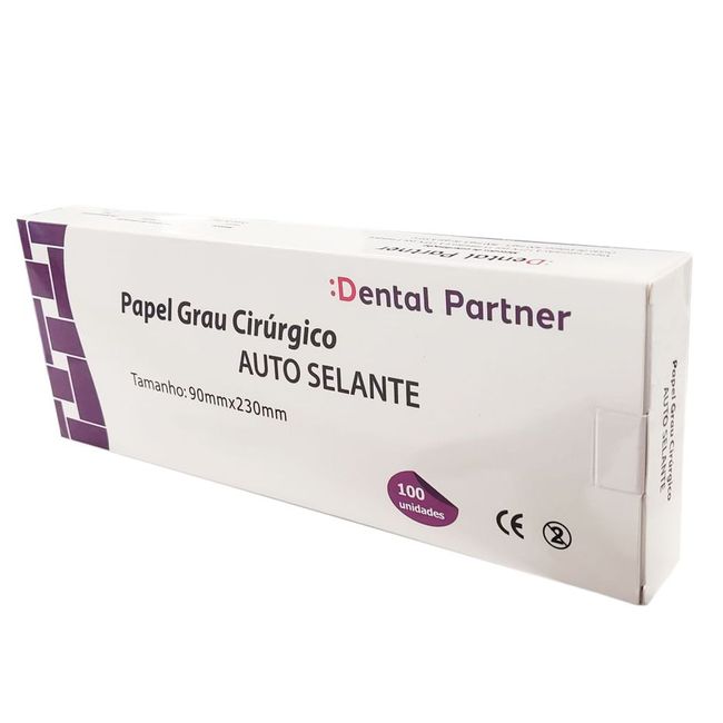 Envelope para Esterilizacao Autosselante 90mm x  230mm com 100  Dental Partner