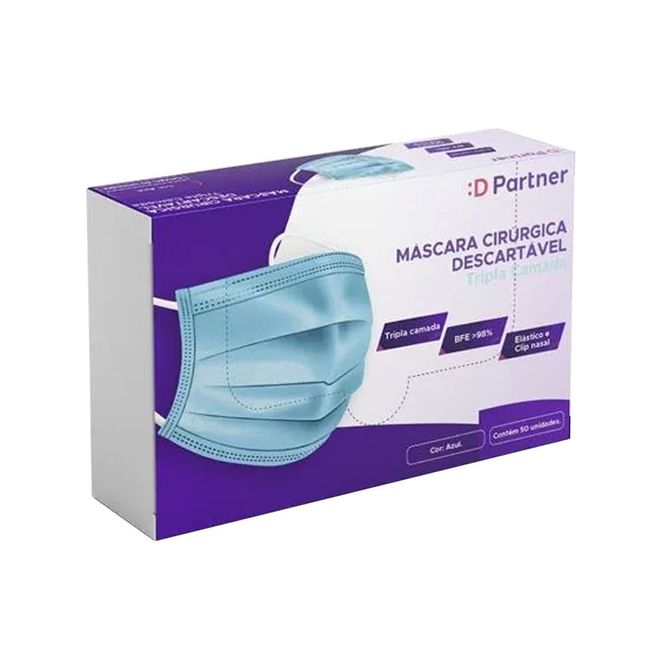 Mascara Descartavel Tripla Camada  Dental Partner