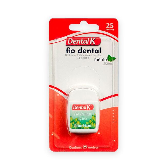 Fio Dental Menta 25 Metros - Dental K