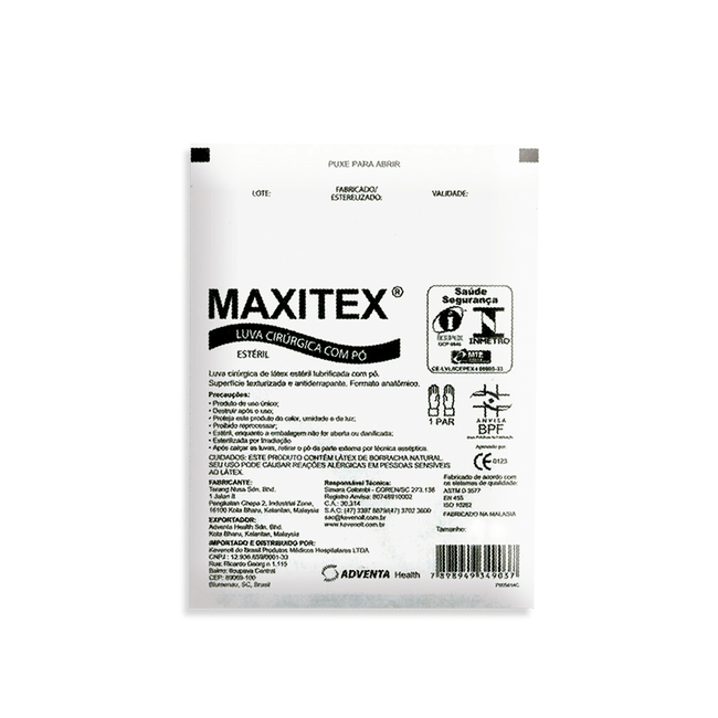 Luva Cirurgica Esteril  Maxitex