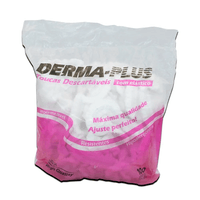 Touca Descartável Sanfonada Branca com 100 - Dermaplus