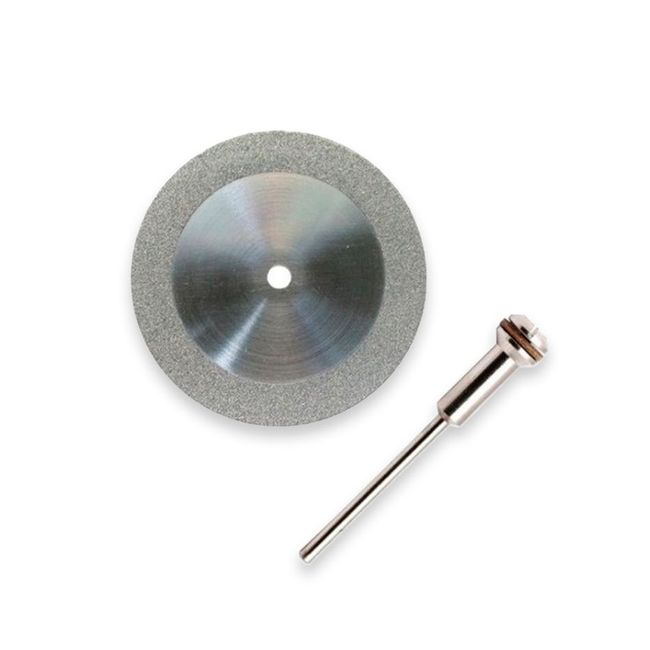 Disco Diamantado Dupla Face 22mm com Mandril  Quality