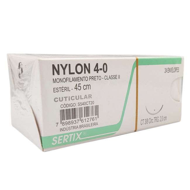Fio de Sutura Nylon Cuticular Sertix  Shalon
