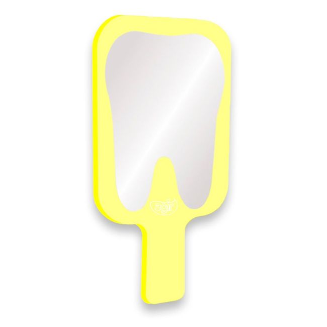 Espelho de Mão Dente - Agir AMARELO
