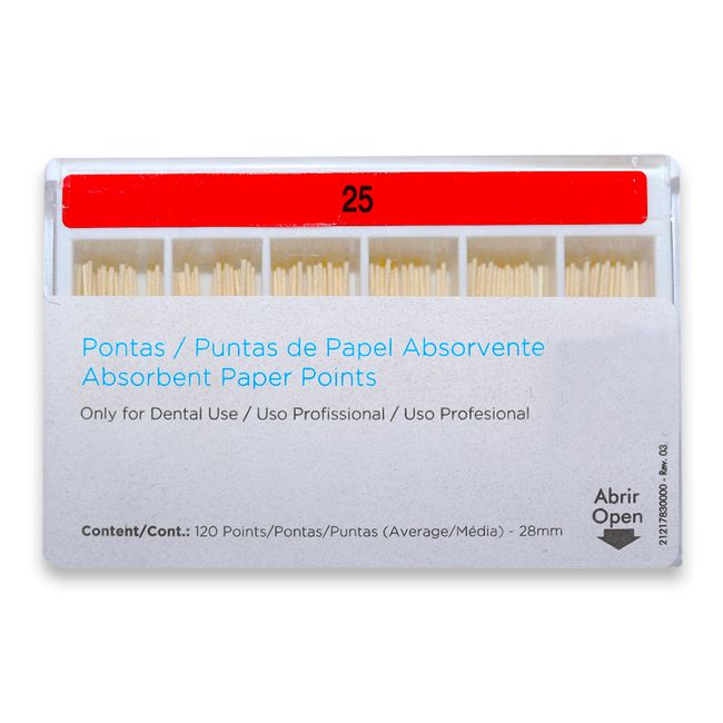 Cone de Papel Absorvente ISO 28mm  Dentsply Sirona
