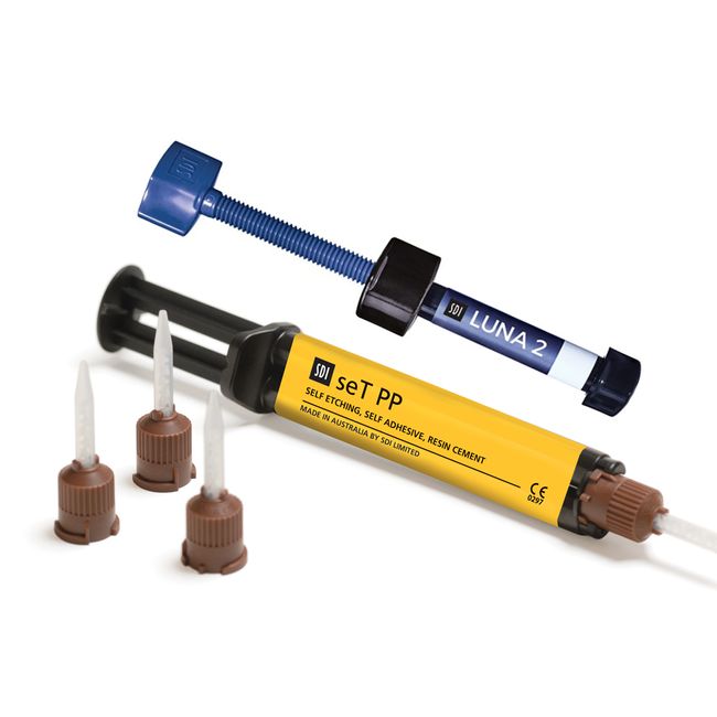 Kit Cimento Resinoso Dual seT PP  Resina Luna 2  SDI