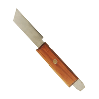 Faca para Gesso Inox com Cabo de Madeira Orto Central