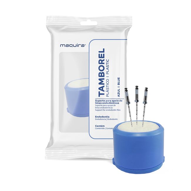 Tamborel de Plastico Azul  Maquira