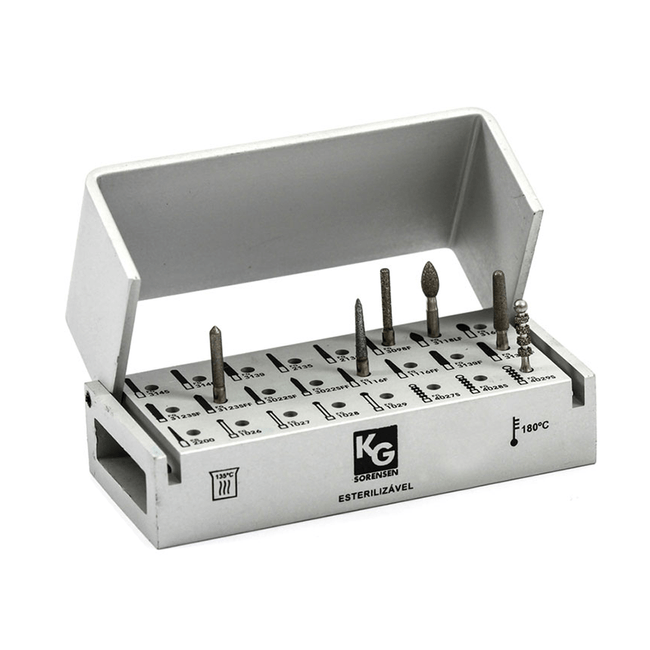 Kit de Pontas Diamantadas para Protese Parcial Fixa 6727N FG  KG Sorensen
