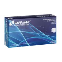 Luva Nitrilica para Procedimento Sem Po Azul SafeMax by Supermax