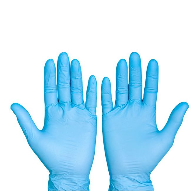 Luva Nitrilica para Procedimento Sem Po Azul  SafeMax by Supermax