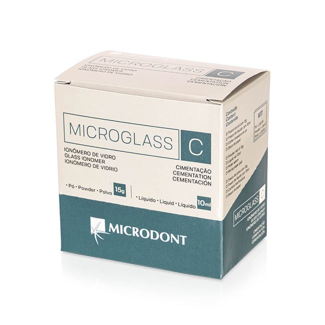 Kit Ionômero de Vidro para Cimentação Microglass C - Microdont Ionômero de Vidro para Cimentação Microglass C - Microdont