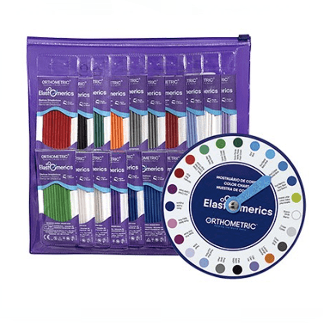 Kit de Elasticos Bengalinhas com 27 Cores  Orthometric